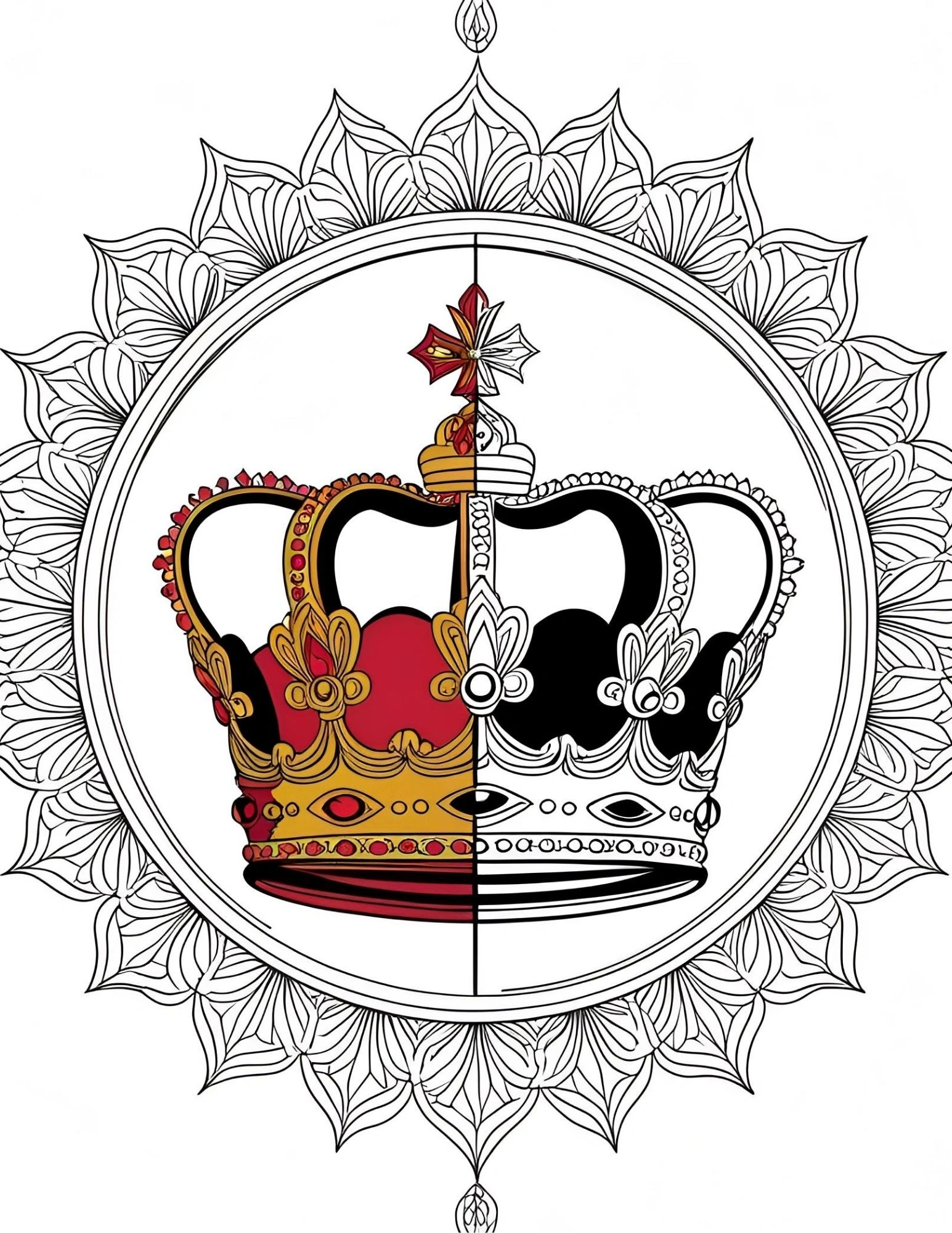 Regal Crowns Coloring Book