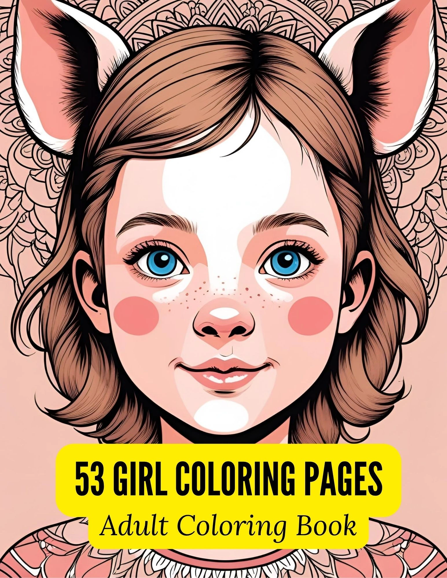 Cute Girls Hairstyles Coloring Book