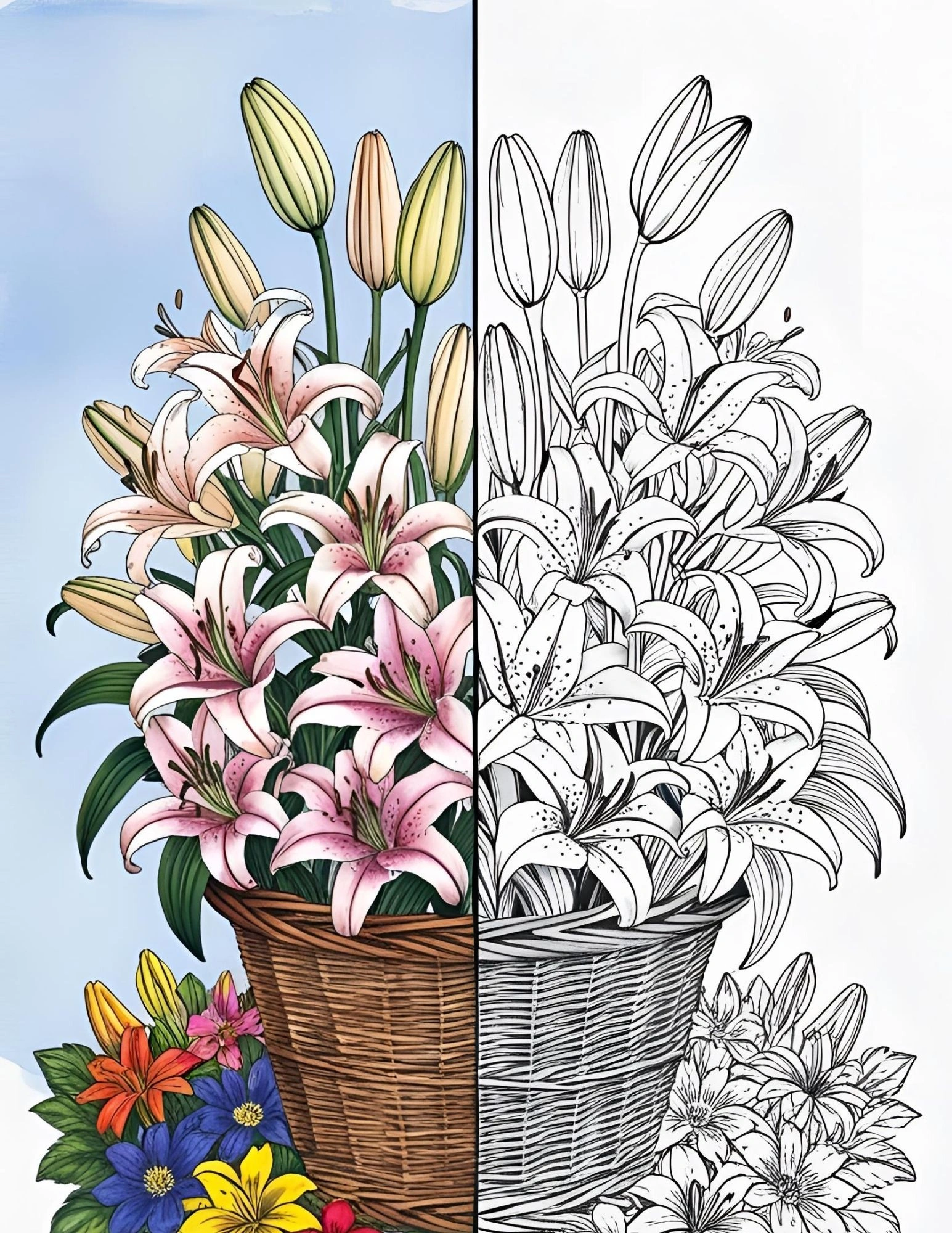 386 Floral Coloring Pages