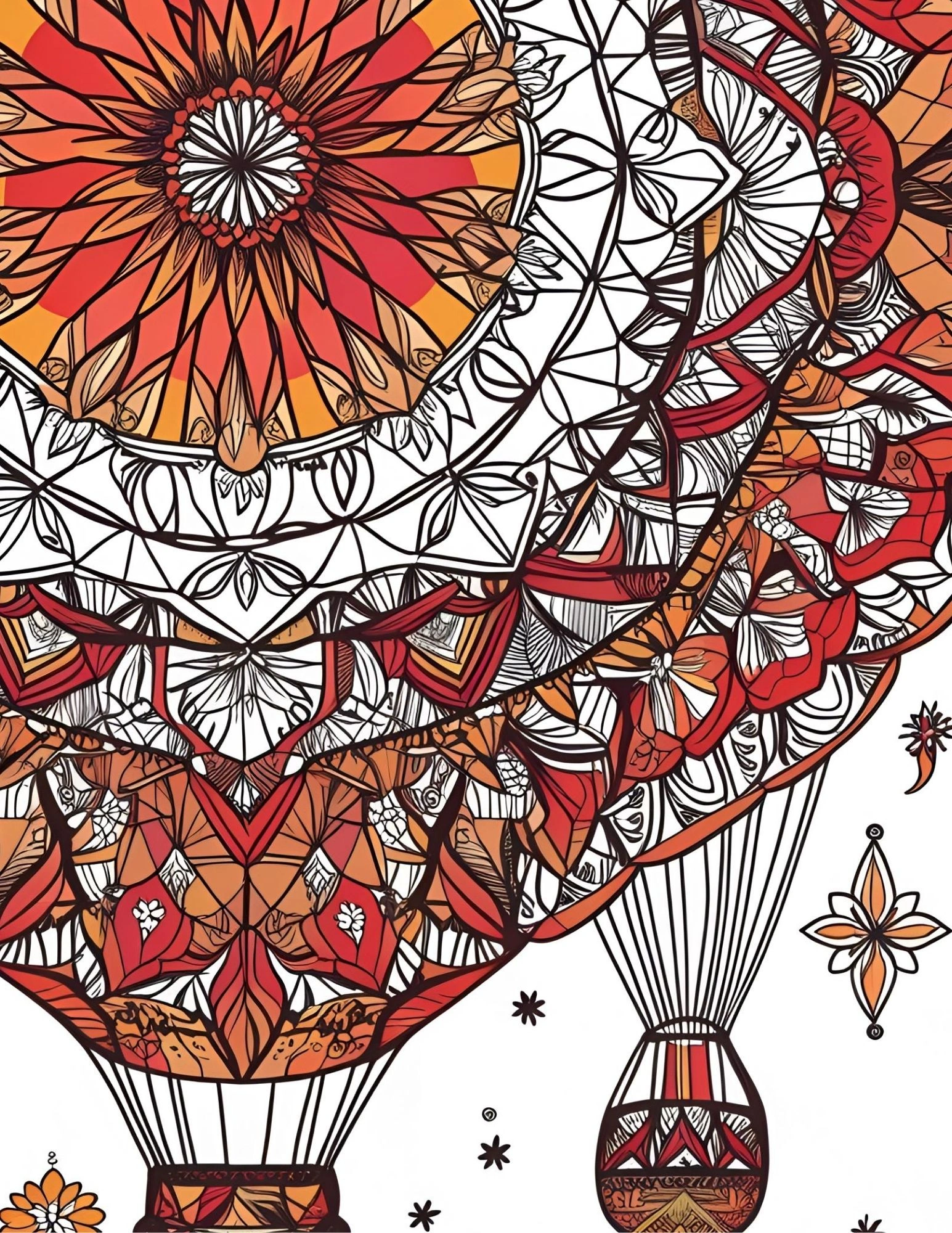 Mandala Hot Air Balloons
