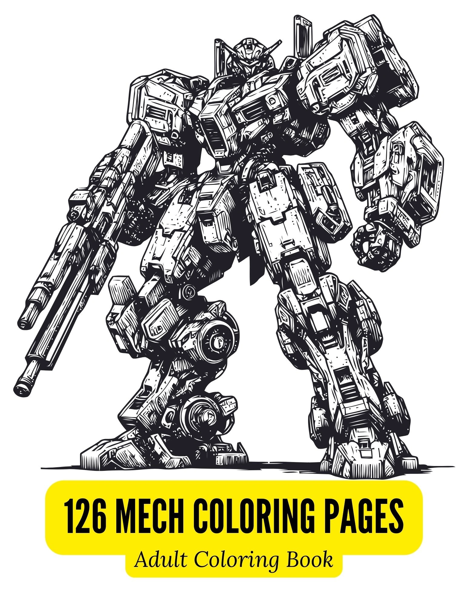 Mech Warrior Coloring Book
