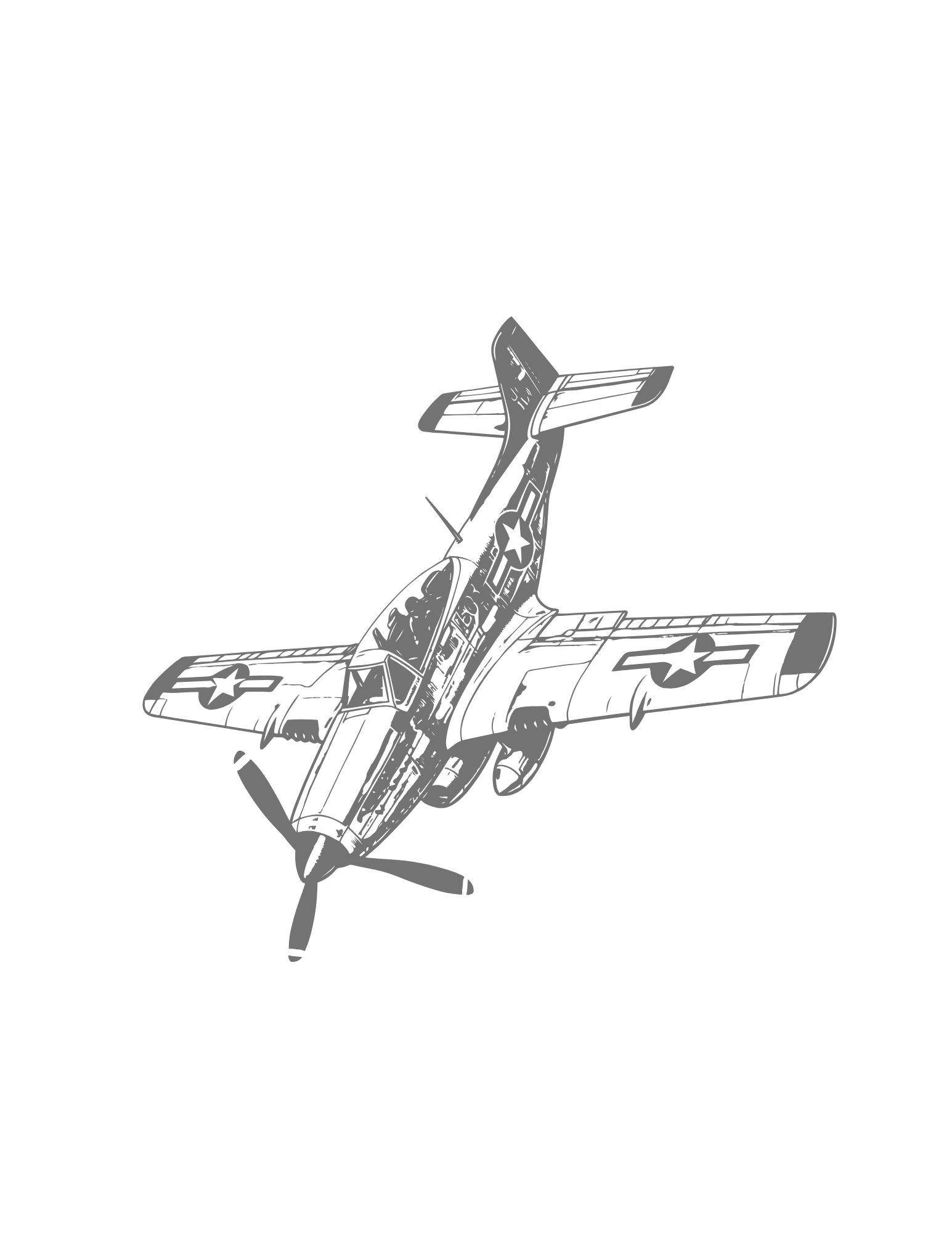 WWII Fighter & Bomber Mandalas
